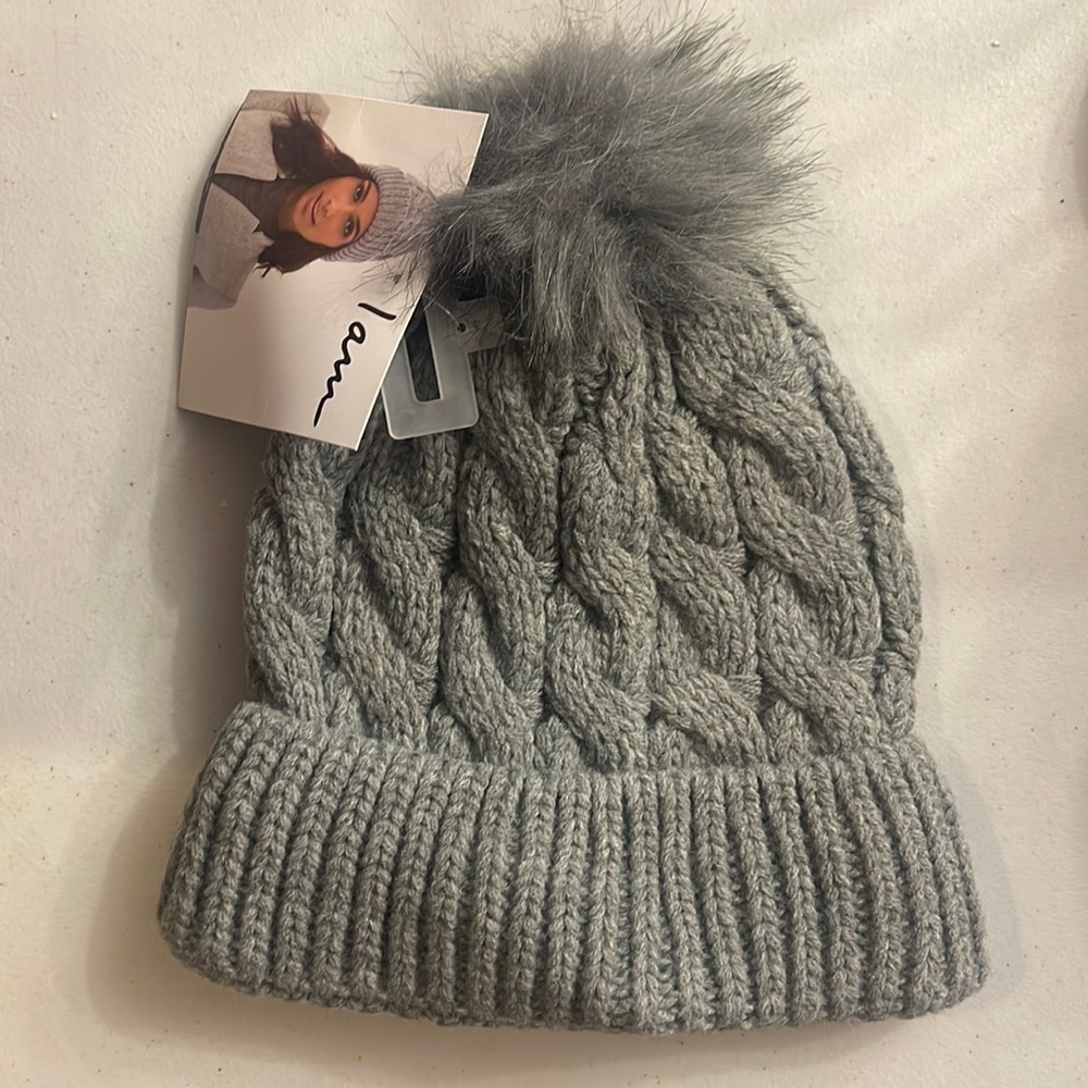 I AM BEANIE HAT GRAY COLOR NEW WITH TAGS